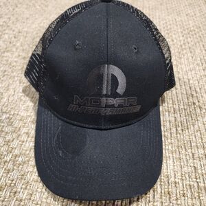 Mopar Hi-Performance Hat Motor Car Sport Racing Snapback Cap Black Trucker Mesh